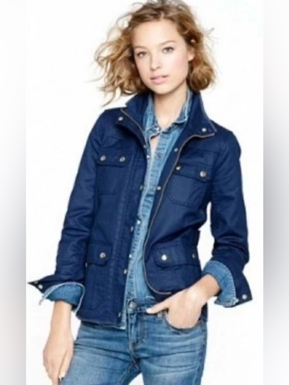 J.Crew Navy Blue Downtown Field
Utility Jacket Size S